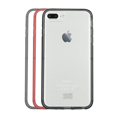 Lot de 3 Bumpers pour iPhone 6/6S/7/8 Plus Colorblock Bordeaux