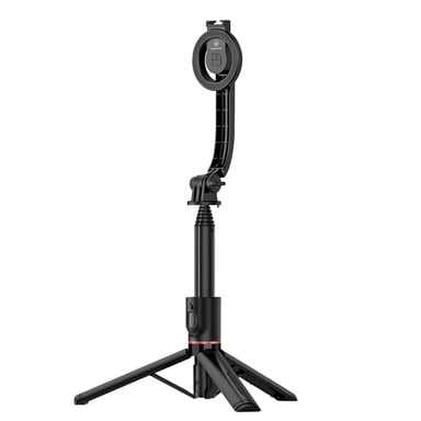 Perche à Selfie MagSafe 2 en 1 pour iPhone avec Trépied et Télécommande Noir / Rouge