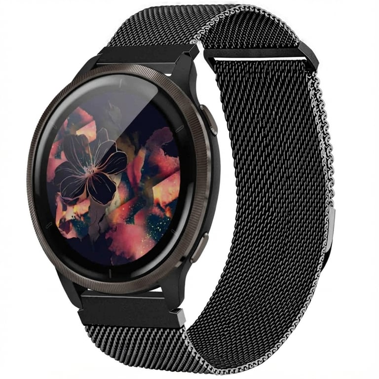 imoshion Bracelet magnétique milanais - Connexion universelle 22 mm - Taille S - Noir - Neuf