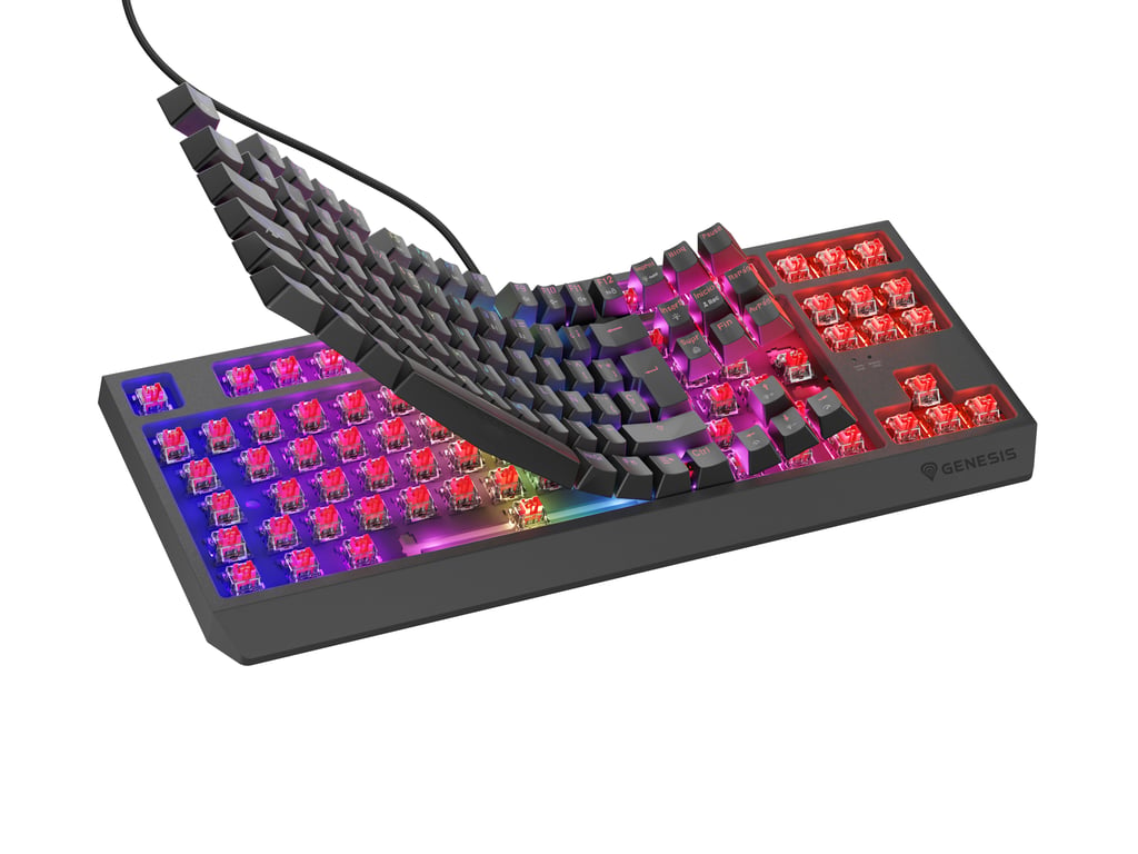 GENESIS Thor 230 TKL clavier Gaming USB QWERTY Espagnole Neuf - vue 3