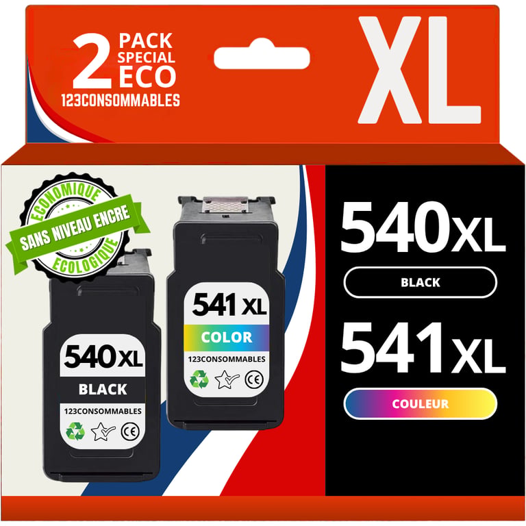 Pack compatible avec CANON PG 540 /CL 541 et couleur Sans niveau Neuf