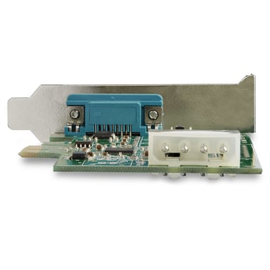 StarTech.com Tarjeta Adaptadora Serie PCI Express RS232 de 4 Puertos - Tarjeta Controladora Serie PCIe RS232 - PCIe a Serie DB9 - UART 16950 - Tarjeta de Expansión - Windows y Linux