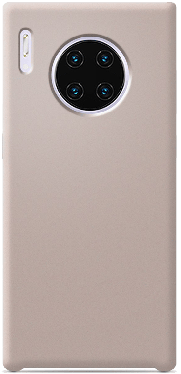 Coque silicone unie compatible Soft Touch Sable rosé Huawei Mate 30 Pro