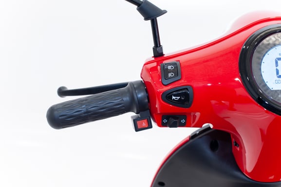 Simply - Scooter électrique 50cc - moteur 2100 W - 2 batteries 60V 30Ah, rouge
