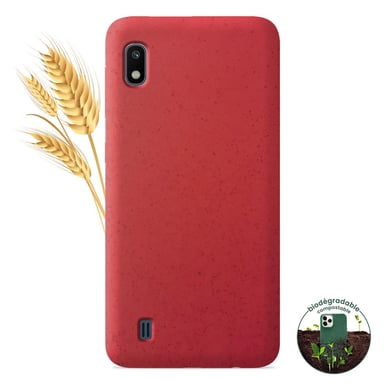 Coque silicone unie Biodégradable Rouge compatible Samsung Galaxy A10