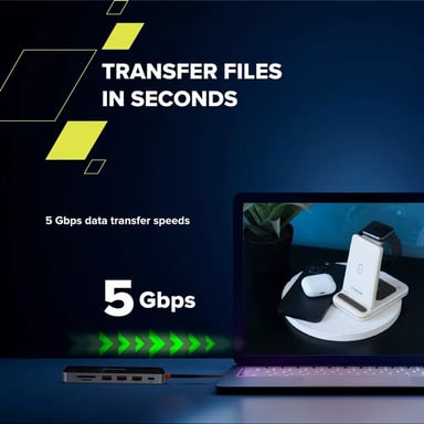 Canyon DS-13 USB Tipo C 5000 Mbit/s Gris