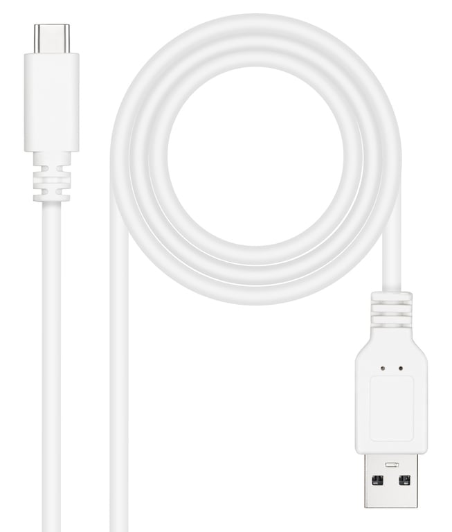 Nanocable 10.01.2103-W câble USB USB 2.0 3 m USB C USB A Blanc - Neuf