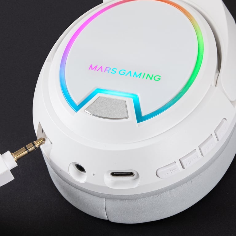 Casque Gaming Mars Gaming MHW-100 – Sans Fil, ARGB Flow, Micro Amovible, 40h Autonomie - vue 2