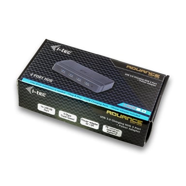 HUB di ricarica i-tec USB 3.0 a 4 porte + adattatore di alimentazione