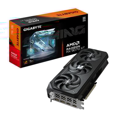 GIGABYTE Radeon RX 9070 XT GAMING 16G Tarjeta gráfica - 16 GB GDDR6, 256 bits, PCI-E 5.0, Frecuencia del núcleo 2970 MHz, 2 x DisplayPort 2.1a, 2 x HDMI 2.1b, GV-R9070XTGAMING-16GD