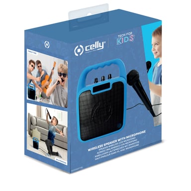 Celly KIDSPARTYBL altavoz portátil o de fiesta Altavoz monofónico portátil Negro, Azul 10 W