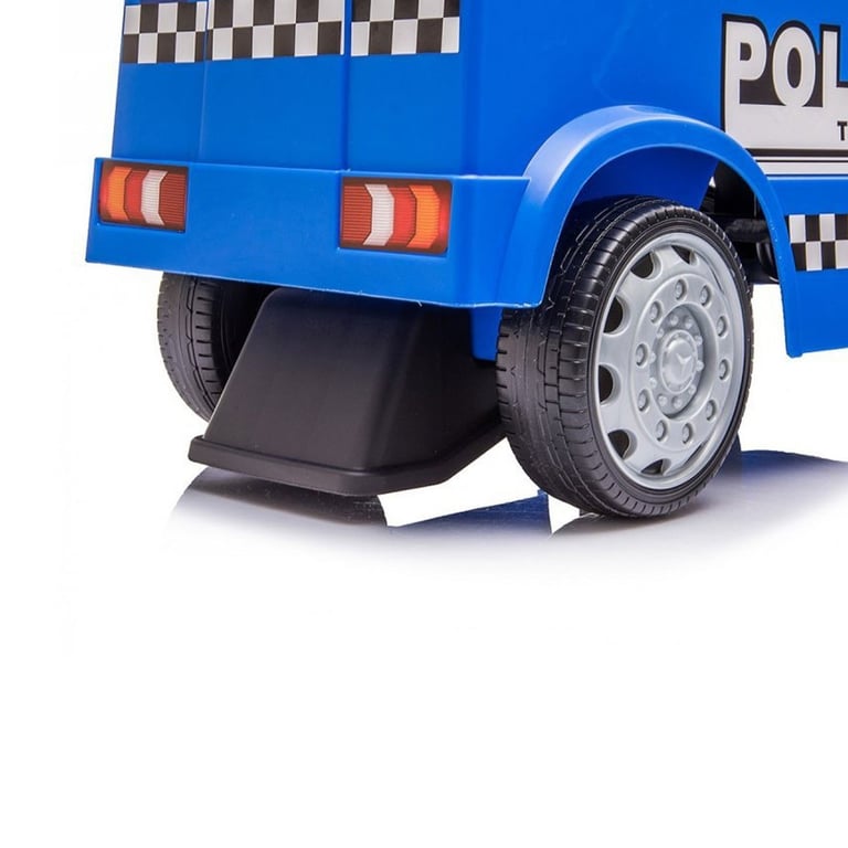 Milly Mally Camion de Police Mercedes Antos - Véhicule à Enfourcher pour Enfants - Neuf