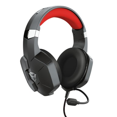 Trust GXT 323 Carus Auriculares con cable Diadema Play Negro, Rojo