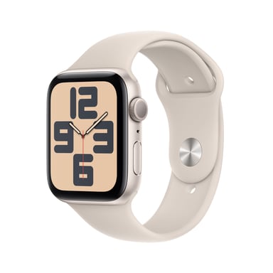 Apple Watch SE OLED 44 mm Numérique 368 x 448 pixels Écran tactile Beige Wifi GPS (satellite), S/M