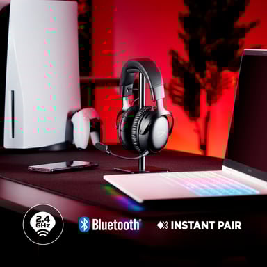 Cuffie da gioco wireless HyperX Cloud III S nero-rosso - Autonomia 120h - Suono cristallino - Microfono chiaro