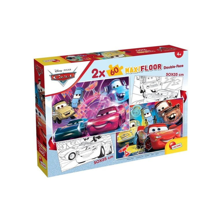 Lisciani Giochi Disney Pixar Cars Double puzzle de sol 2 x 60 pièces