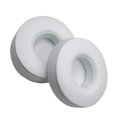 2 Cuscinetti Auricolari di Ricambio in Pelle Proteica Compatibili con Cuffie Beats Solo 2 e Solo 3 White