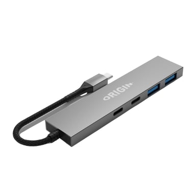 Origin Storage OS-HUB-USB3/C station d'accueil Avec fil USB 3.2 Gen 1 (3.1 Gen 1) Type-A + Type-C Gris