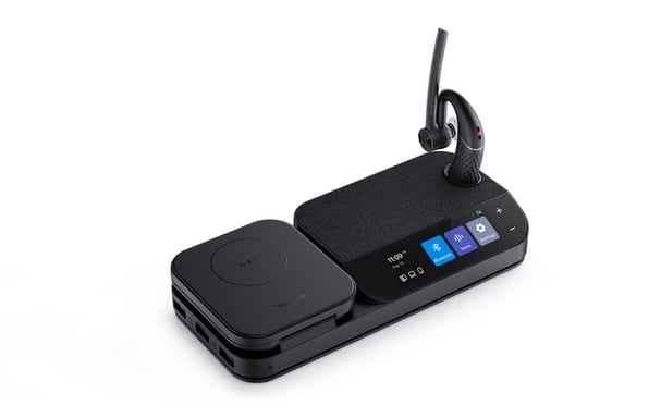 Yealink BH71-WORKSTATION écouteur/casque Sans fil Ecouteurs Bureau/Centre d'appels Bluetooth Socle de chargement Noir