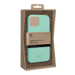 Guscio organico vegano antibatterico 100% a zero rifiuti per Apple iPhone 12 mini, verde nebbia