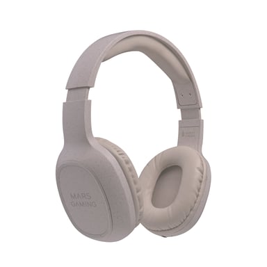 Mars Gaming MHW-ECO, Auriculares Inalámbricos s, Bluetooth 5.1, Micrófono, Material Orgánico Wheat Straw,Gris