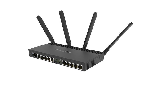 Mikrotik RB4011iGS+5HacQ2HnD-IN Router wireless Gigabit Ethernet Dual Band (2,4 GHz / 5 GHz) Nero