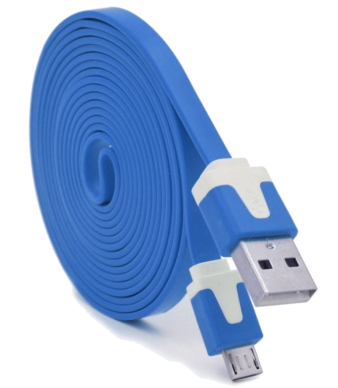 Cable Noodle 3m pour Manette Playstation 4 PS4 3 Mètres Chargeur USB Smartphone Android Universel (B