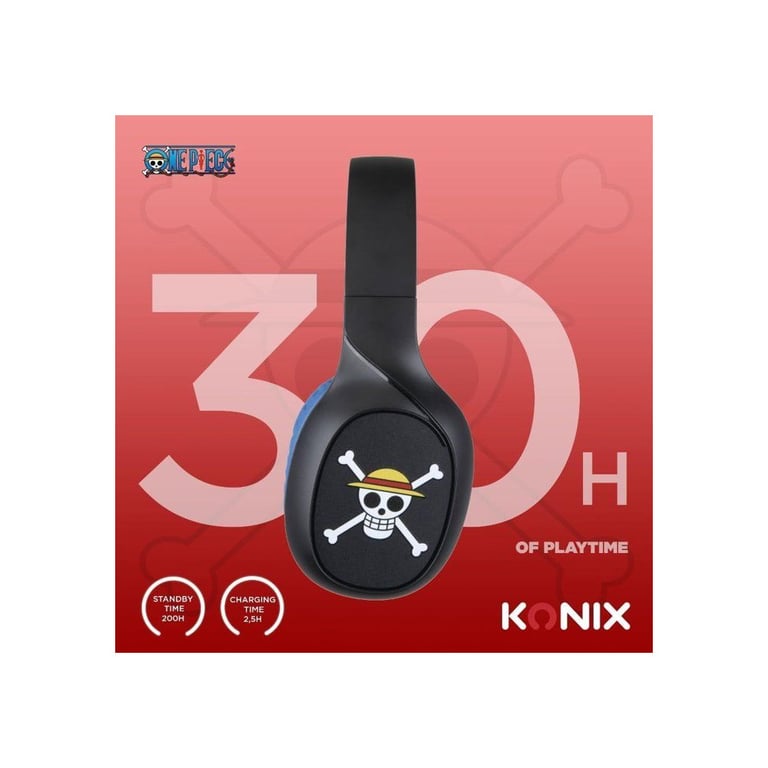 Casque Audio Supra-Auriculaire KONIX One Piece – Bluetooth 5.3, Autonomie 30h - vue 2