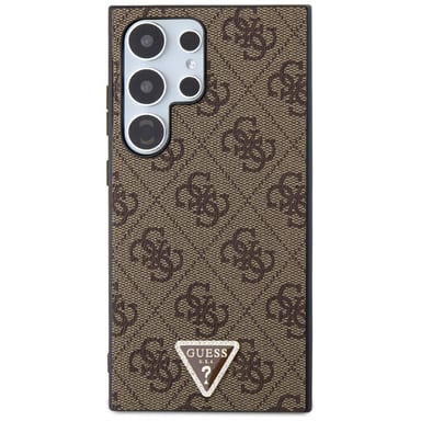 Custodia Guess 4G Triangle Strass per Samsung S24 Ultra, marrone