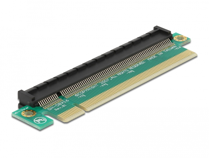 Delock Riser PCIe x16 carte et adaptateur d'interfaces Interne