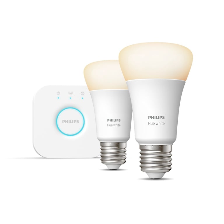 Ampoule Connectée Philips Hue 929001821601 – Kit De Démarrage 2 Ampoules E27 9.5W + Bridge - vue 10