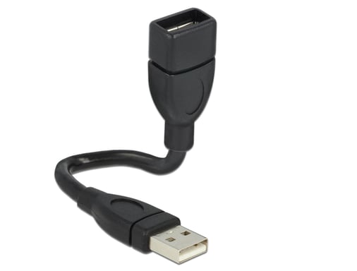 DeLOCK 15cm USB 2.0 cable USB 0,15 m USB A Negro