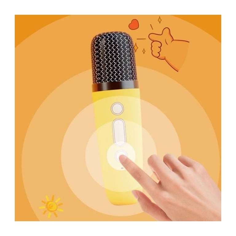 Kit karaoké / Enceinte Bluetooth et micro sans fil CGV MAYA Effets voix magiques Autonomie 8h Recharge USB - vue 2