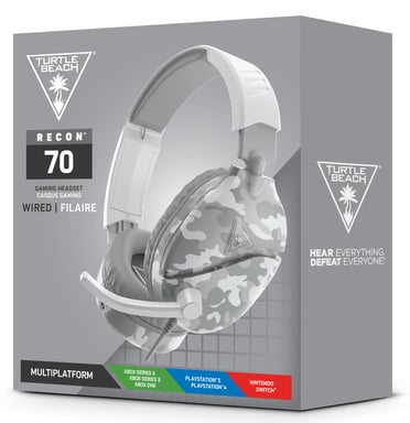 Turtle Beach Recon 70 Arctic Camo Casque Avec fil Arceau Jouer Gris, Blanc
