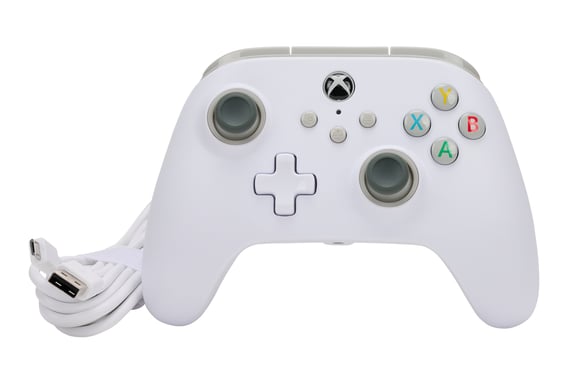 PowerA 1519365-02 mando y volante Blanco USB Gamepad Analógico PC, Xbox One, Xbox Series S, Xbox Series X