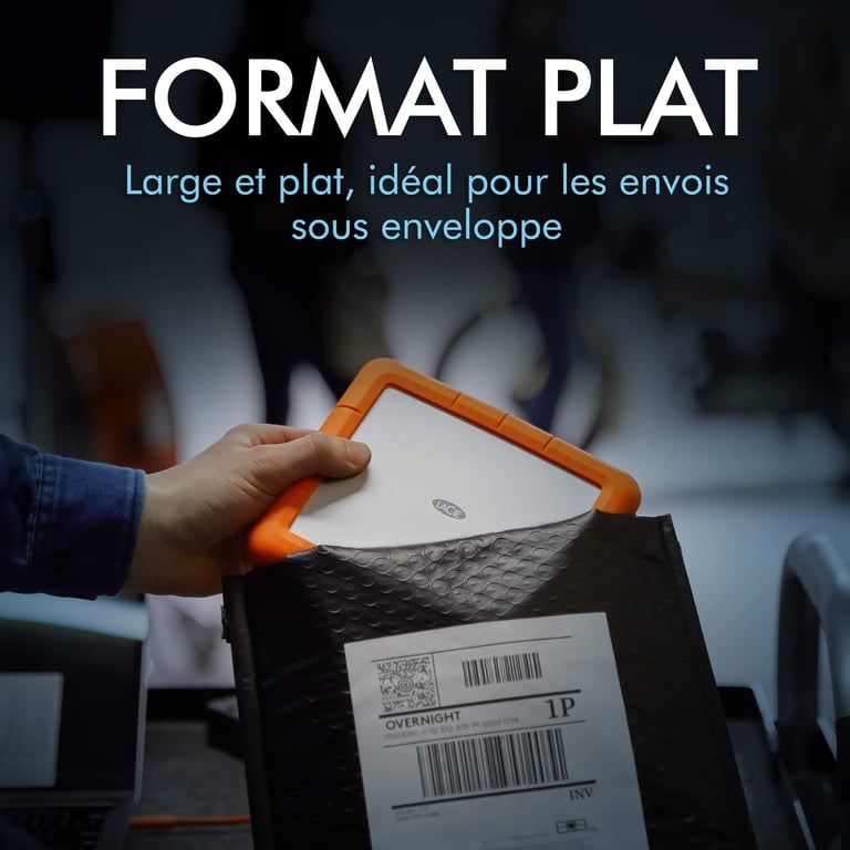 Lacie Navette Rugged Raid 8 To Orange - vue 6
