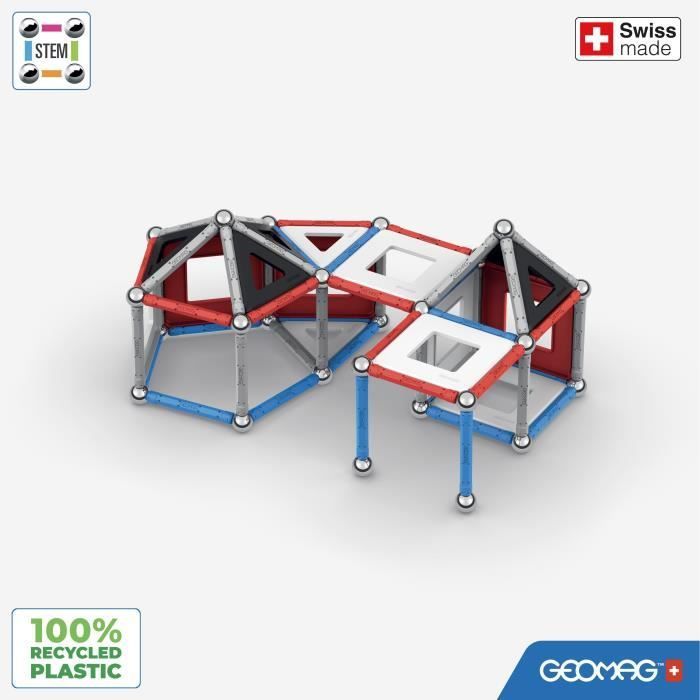 Jeu de construction magnétique GEOMAG Classic Panels Fusée NASA 103 pièces Magnétique Dès - vue 3