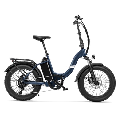 Bicicleta Eléctrica Touroll S2, Batería 720Wh 150km, Motor 650W, Neumáticos 20x4 Pulgadas, Cuadro Bajo Easy-Up, Plegable con Portaequipajes, Bicicleta Urbana Adulto
