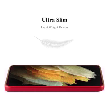 Coque pour Samsung Galaxy S22 ULTRA en METALLIC ROUGE Housse de protection Étui en silicone TPU flexible