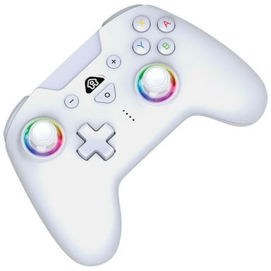 Manette sans fil Subsonic Led Controller Bluetooth pour Nintendo Switch Blanc
