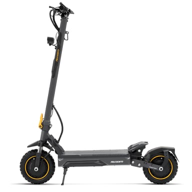 Ausom Laluz 2 Pro Monopattino Elettrico Doppio Motore Grigio UE, 48V 18Ah, 1000W*2, Velocità 20km/h, Autonomia 90km, Pneumatici Tubeless 10'', Doppia Suspensione, NFC, Freni a Disco, Modello A7