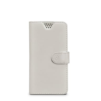 Celly WALLY UNICA funda para teléfono móvil 10,2 cm (4'') Funda cartera Blanco