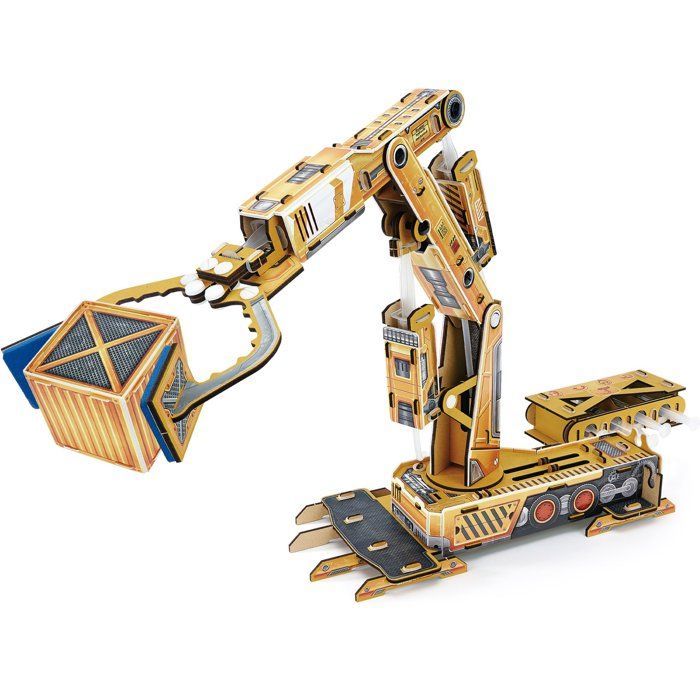Maquette 3D NATIONAL GEOGRAPHIC EXPLORA Engin de Chantier Pince Hydraulique 56x37 cm Dès