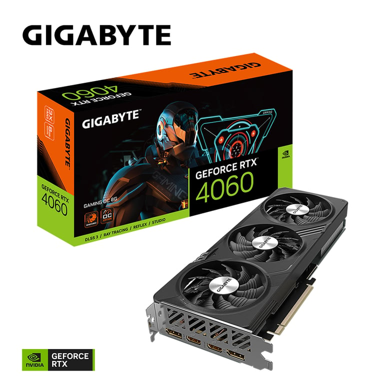 GIGABYTE GAMING GeForce RTX­­ 4060 OC 8G NVIDIA GeForce RTX­ 4060 8 Go GDDR6 - Neuf