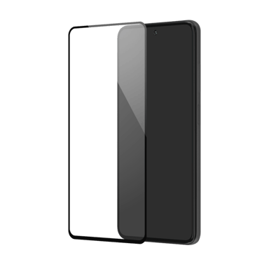 Protector de pantalla de cristal templado (100% cobertura de superficie) para Xiaomi Redmi Note 9 Pro, Negro