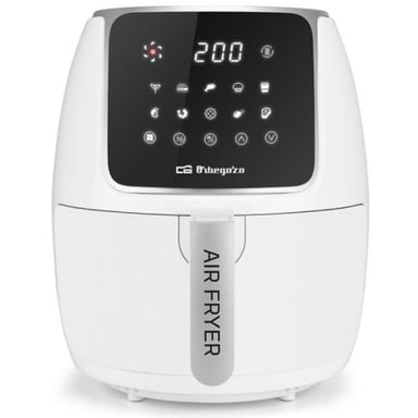 Friggitrice senza olio Orbegozo FDR 64 Healthy - Potenza 1300-1500 W - Capacità 4 Litri - 12 Programmi di Cottura - Touch Screen LED - Sistema di Sicurezza - Timer 60 Min