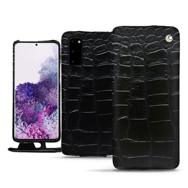 Funda de piel Samsung Galaxy S20 - Solapa vertical - Negro - Cueros especiales