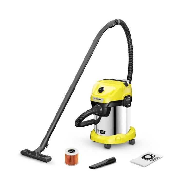 Aspirateur eau et poussières sans fil KARCHER WD 3 18 V 1720 Acier 17 sans batterie ni chargeur - vue 3