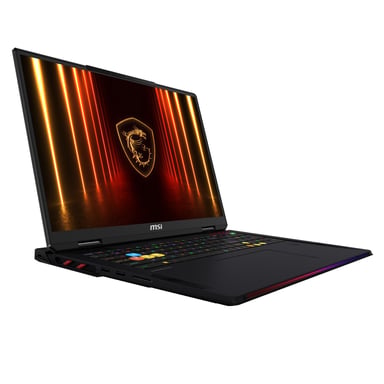 MSI Raider 18 HX AI A2XWIG-270FR Intel Core Ultra 9 285HX Portátil 45,7 cm (18'') UHD+ 64 GB DDR5-SDRAM 4 TB SSD NVIDIA GeForce RTX 5080 Wi-Fi 7 (802.11be) Windows 11 Pro Francés Negro