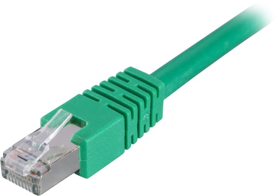 Deltaco STP-610G cavo di rete Verde 10 m Cat6